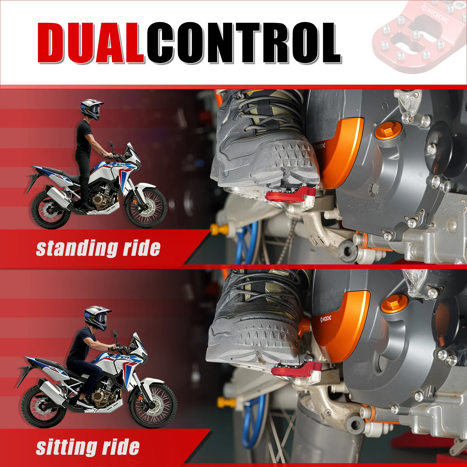 Hintere Bremspedal-Trittplattenspitze für KTM 690 Enduro R SMCR 790 890 Adventure/R 1050 1090 1190 Adv/R 1290 Super Adventure/R/S/T – Detail 24