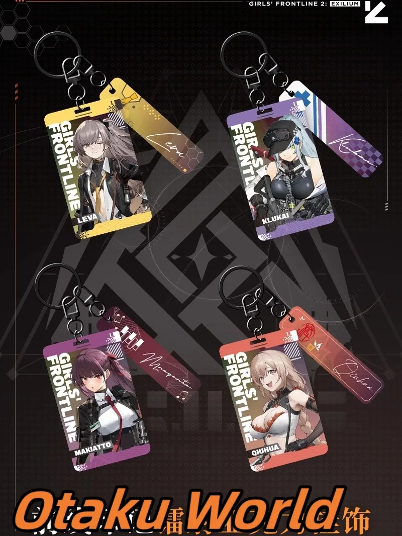 

In stock Otaku Leva Klukai Qiuhua Makiatto Keychain pendant Girls Frontline 2:Exilium Makiatto Cosplay Costume Anime Game Gift
