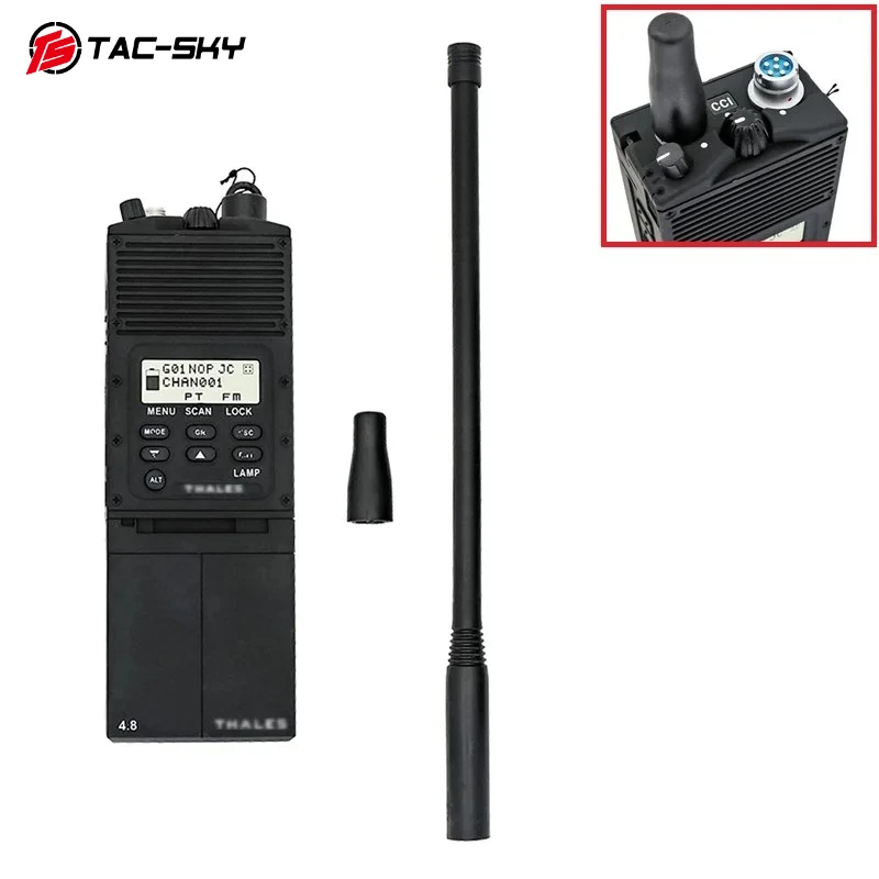 

TS TAC-SKY Military Tactical Headset Accessories PRC 148 Walkie-talkie Virtual Model for YAESU VERTEX Plug Walkie-talkie