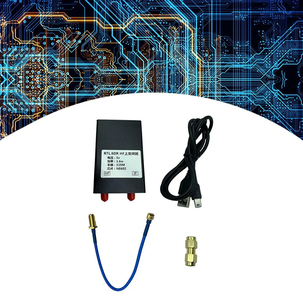 AED7-RTL-SDR Convertidor arriba 150K-30MHZ para receptor RTL2383U RTL-SDR con cable de conexión
