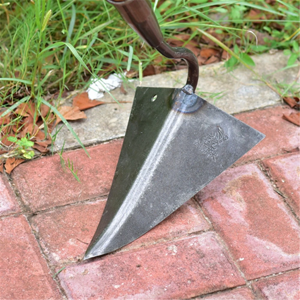 Farm Tools Hoes Household Vegetable Planting Triangle Furrow Hoe Small Tip Hoe Agricultural Land Turning Loose Soil Triangle Hoe