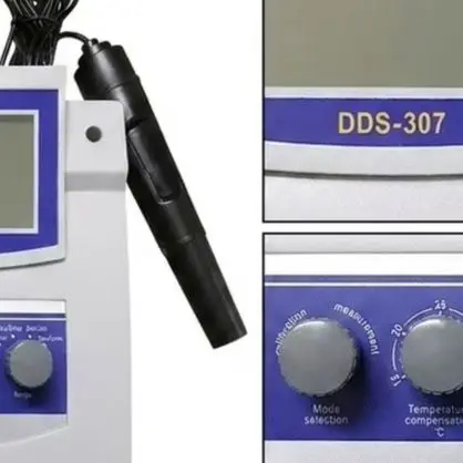 For Routine Laboratory Use DDS-307 Conductivity Meter Reliable Long Term Testing Data White ABS Material Construction