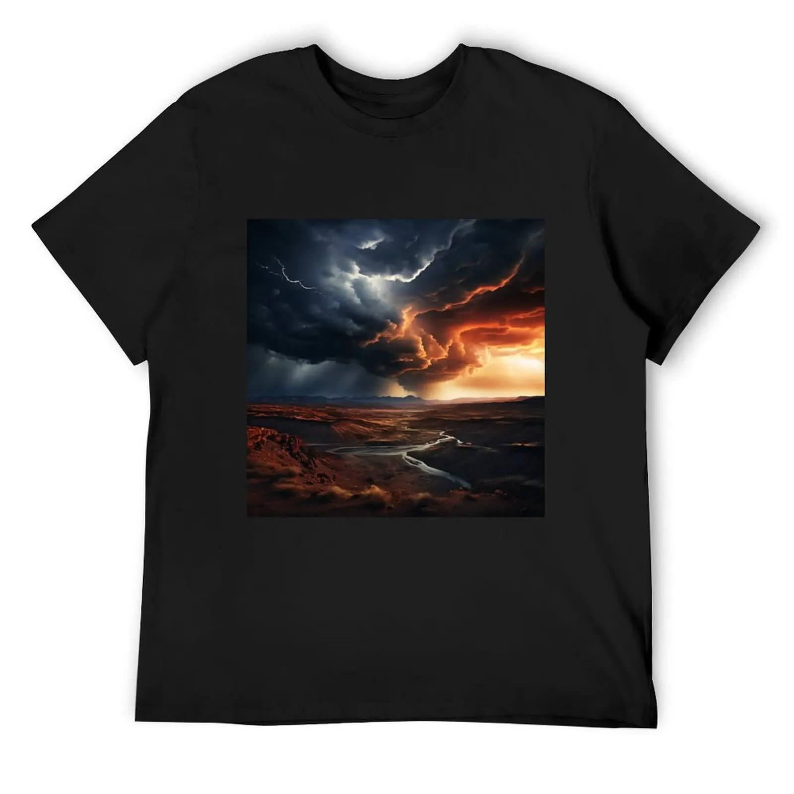 

Light and Shades T-Shirt summer clothes Clothing Luxury man graphic tee shirt T-shirts for men cotton