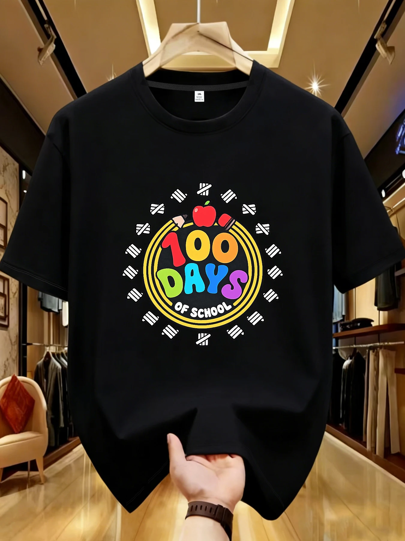 

【WDS01109】Creative printing plus size women's T-shirt summer casual street fashion women's Joker short sleeve T-shirt