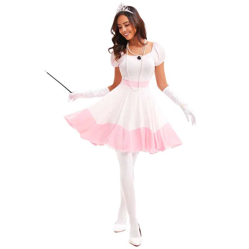 Costume da principessa loween Par Club Cosplay orm Role-plang Outfit Fairy T SS Abbigliamento etnico tradizionale da donna