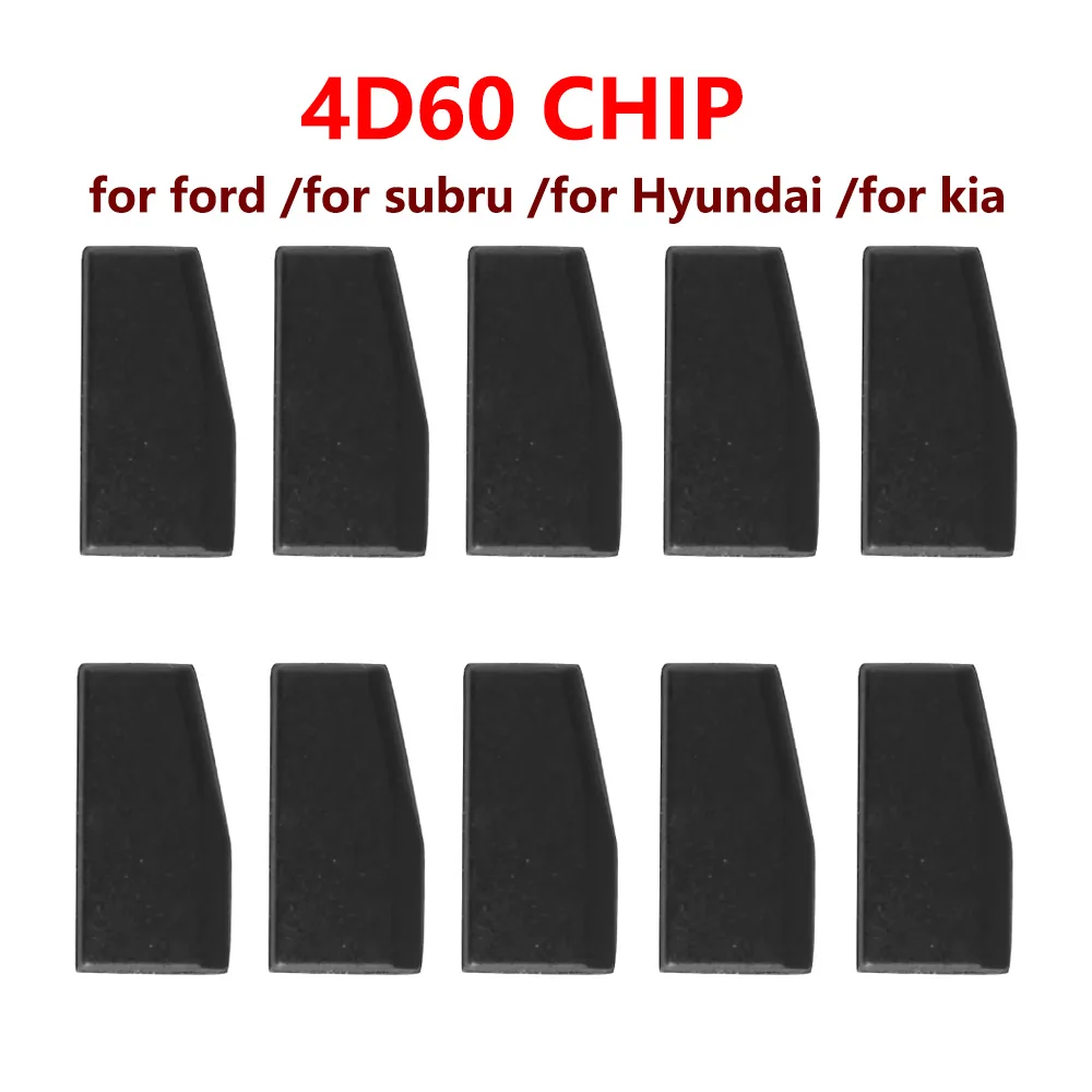 

10pcs/lot Chip 4D60 4D 60 After Market Transponder 40bit 80bit 4D60chip Ceramic Chip Car keys for ford /subru/Hyundai /kia