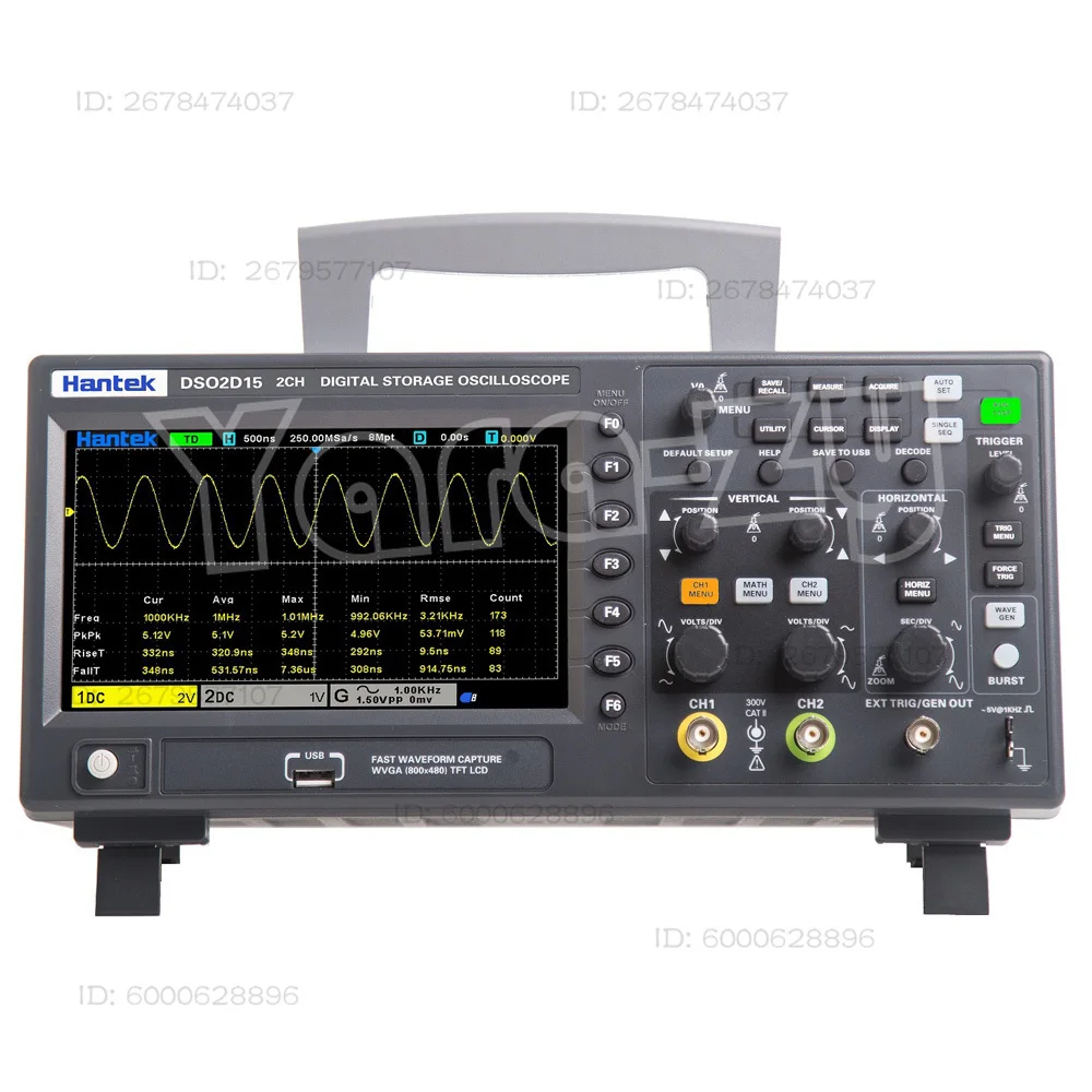 Digital Oscilloscope DSO2C10 C15 D10,2D10 2 Channels 150MHz Osciloscópio 25MHz Signal Generator Voltmeter Frequency Meter