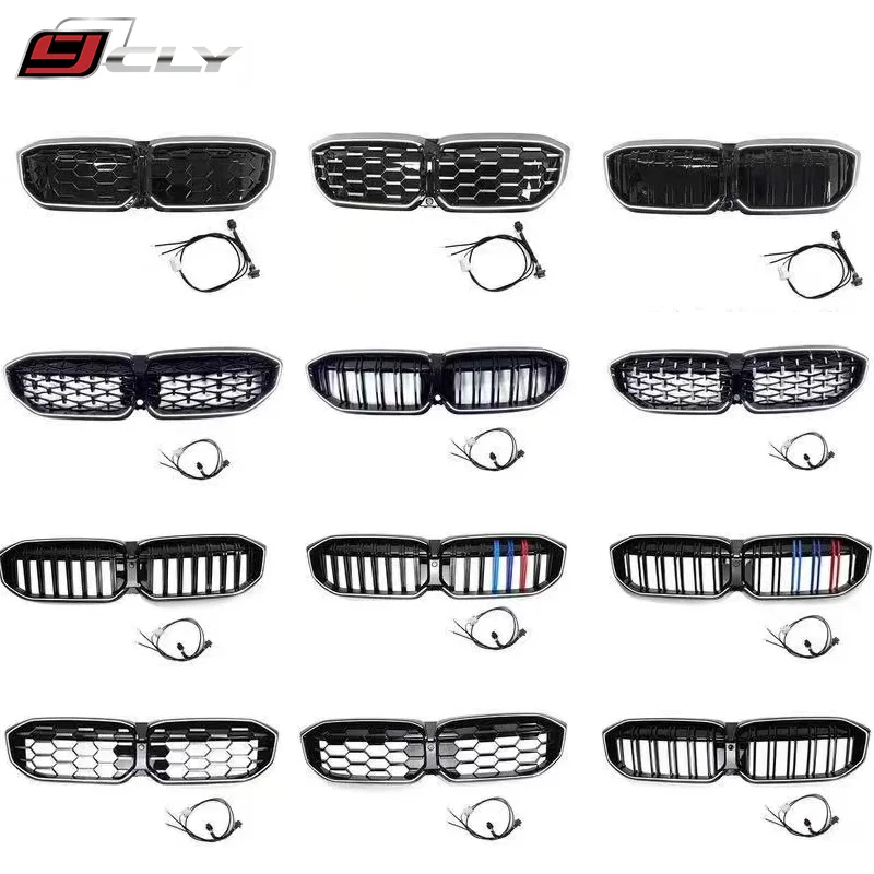 Factory wholesale Car LED Grills For BMW X1 iX3 X4 X5 X6 G05 G06 G01 G08 U11 U12 2019-2024 LED Light Grille M sport