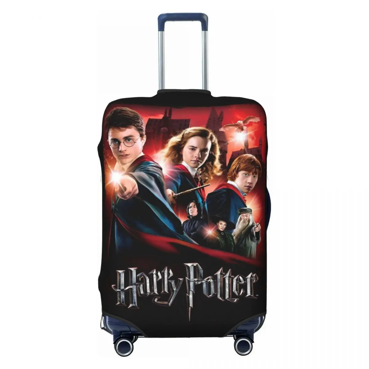 H-HARRY P-POTTER Movie Suitcase Cover Travel Protector Vacation Useful Luggage Case