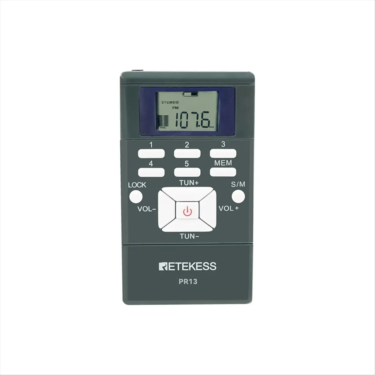 Y60A NEW-10Pcs PR13 Radio FM Stereo DSP Portable Radio Receiver with Digital Clock for Guiding Church Conference Training