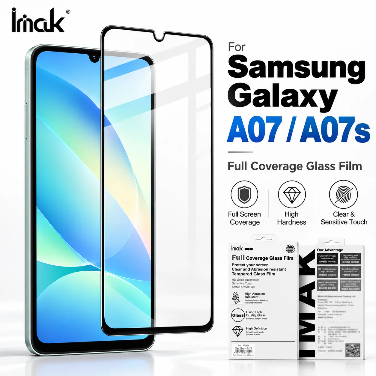 Tempered Glass For Samsung Galaxy A07 A07s 4G 5G Protector Film Anti Scratch 9H Hardness FM0003