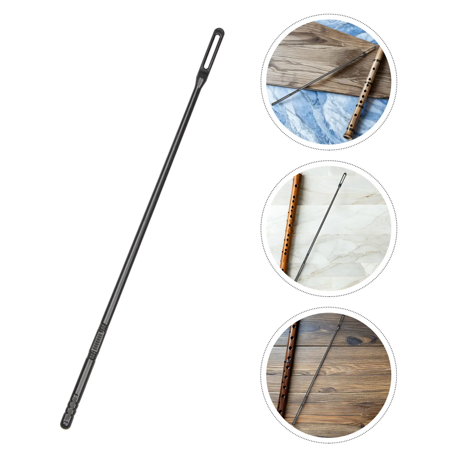 3Pcs Flute Cleaning Rod Set Plastic Flexible Instrument Maintenance Stick for Flute Clarinet Saxophone Professional Cleaning
