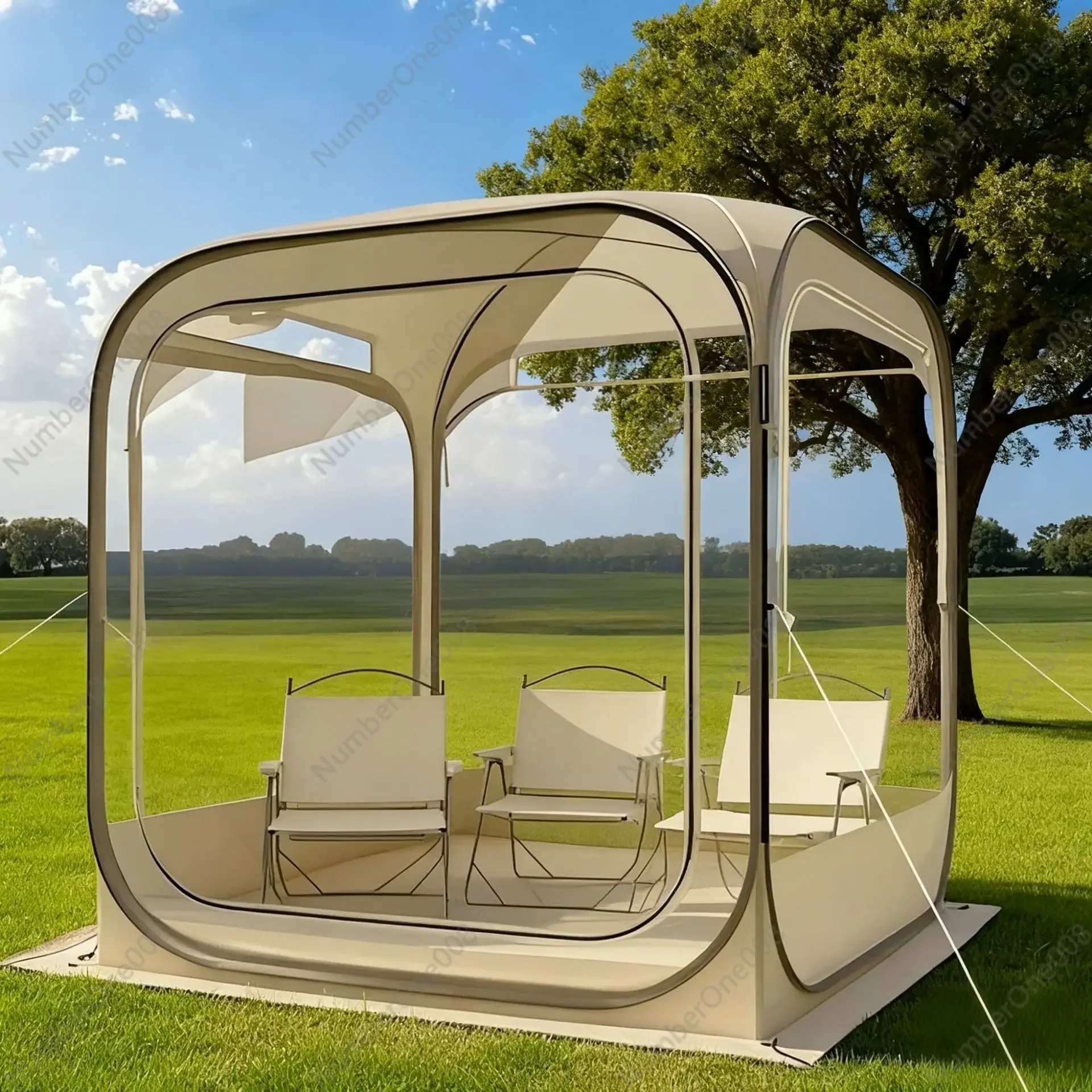 PVC Transparent Bubble Tent - 360° Panoramic View, Portable Quick - Set - Up for Outdoor Camping