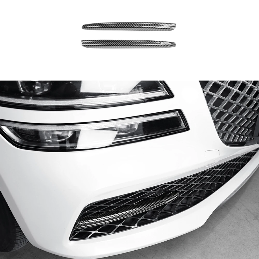 

Передняя противотуманная фара из углеродного волокна, декоративная накладка для Genesis G80 RG3 2021-2024, аксессуары