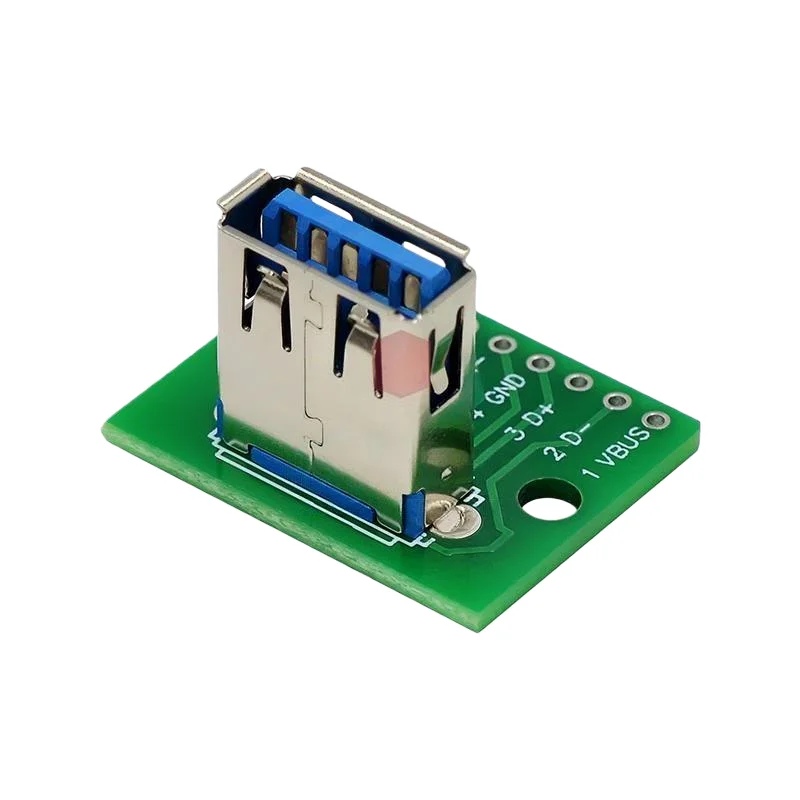 USB 3.0 female header to DIP module, flat to straight plug, adapter board female header, conversion board, 2.54