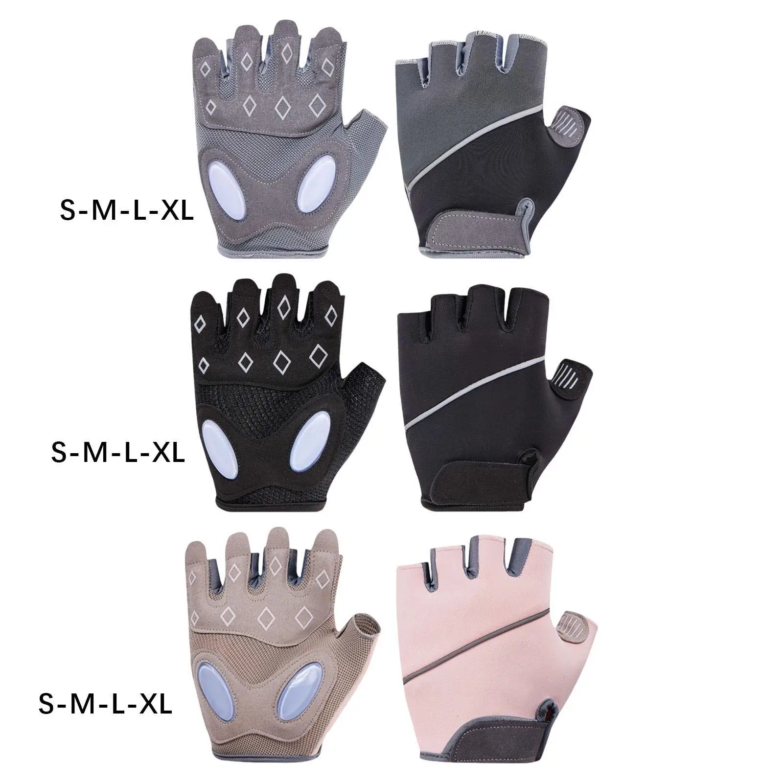 Fitness Gloves Mittens Excellent Grip Adults Exercise Gloves for Weight Lifting Pull Ups Indoor Rowing Climbing Working Out