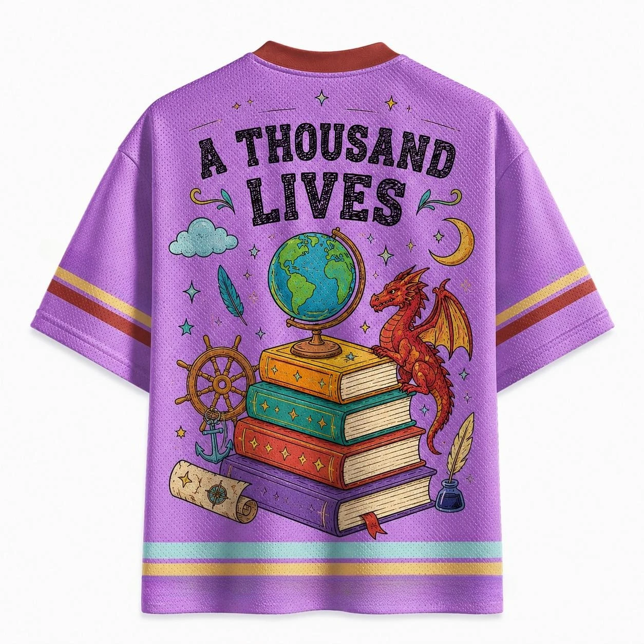 2026 Summer Fashion New Style Retro Fun Reading Design 3D Printing Outdoor Leisure Fitness Style V-neck T-shirt Large