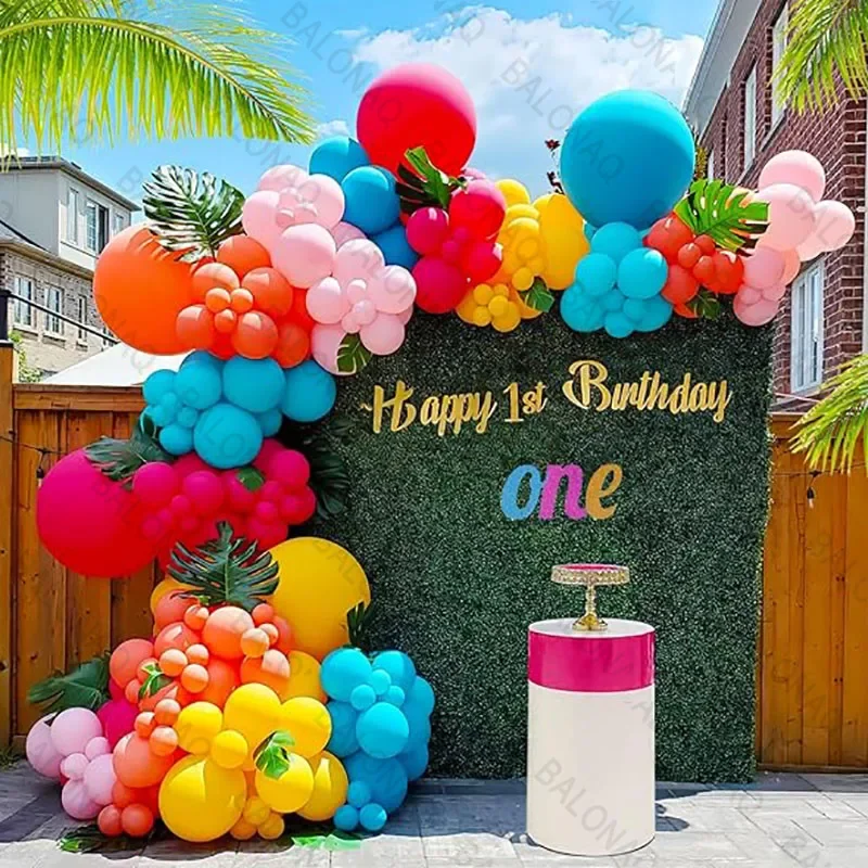 

Hawaiian Balloon Garland Arch Kit Tropical Summer Hawaii Party Decoration Flamingo Aloha Kids Baby Shower Birthday Party Decor