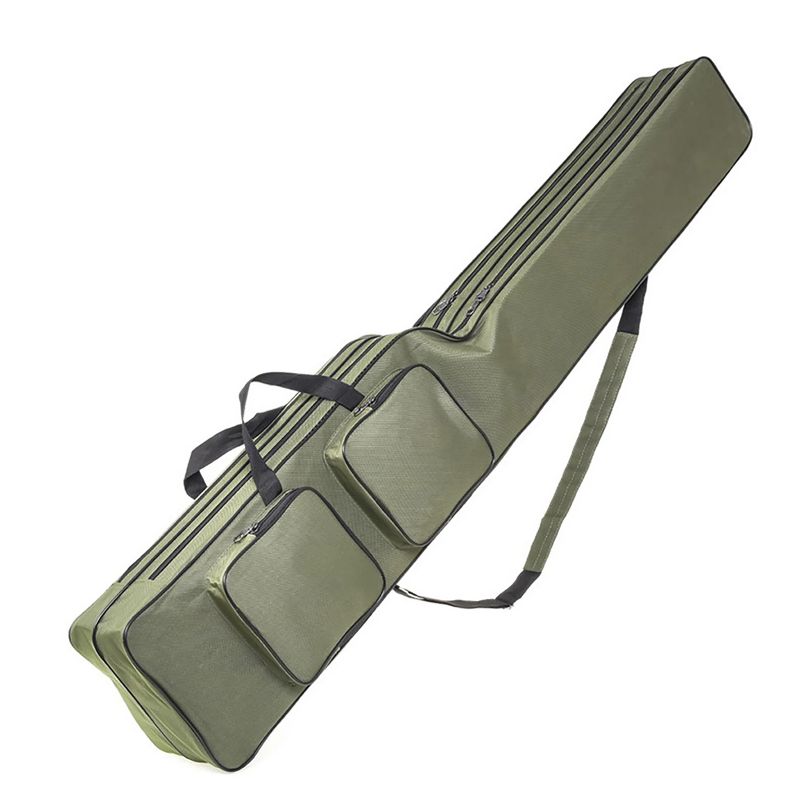 1.3m 2 Layer Fishing Bag Portable Waterproof Rod Case Fishing Tools Case