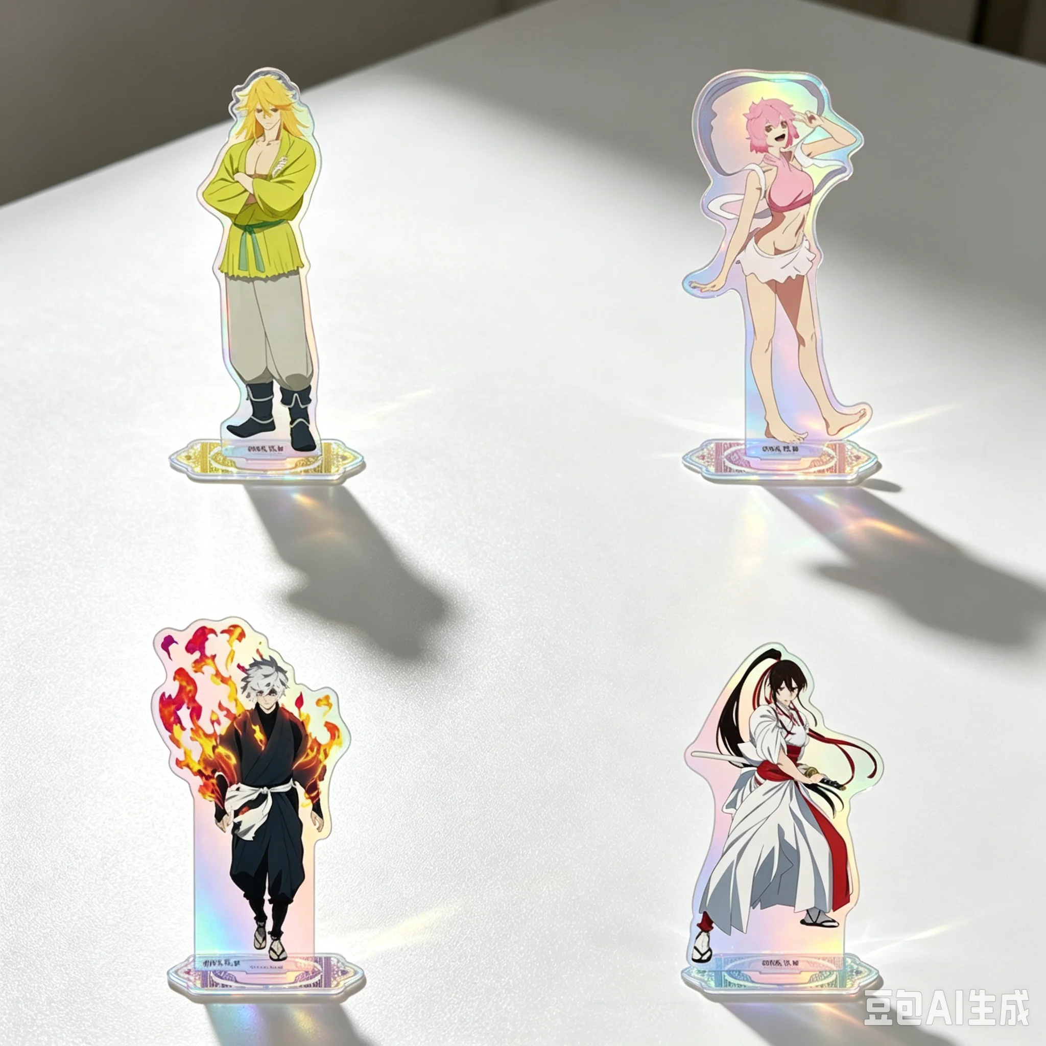 15cm Anime Acrylic Stand Model Hell's Paradise: Jigokuraku Bookshelf Decoration Lovely Products  Bookshelf Decoration Keychain