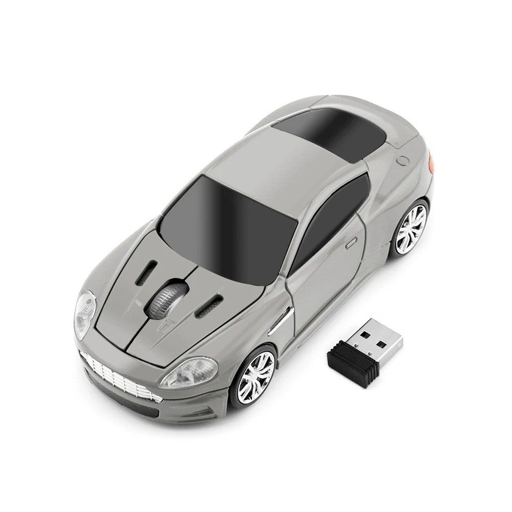 Portable 2.4G Wireless Mouse Ergonomic 1600 DPI 3D Mini Mice USB Optical Cool Sport Car Mouse For Laptop PC Computer Tablet Gift