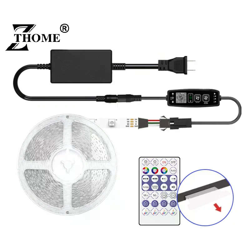 WS2811 WS2812B SP6812 Bluetooth LED Pixels Strip Controller For Color Tape Lights BT APP Music Control 28Keys Remote Controller