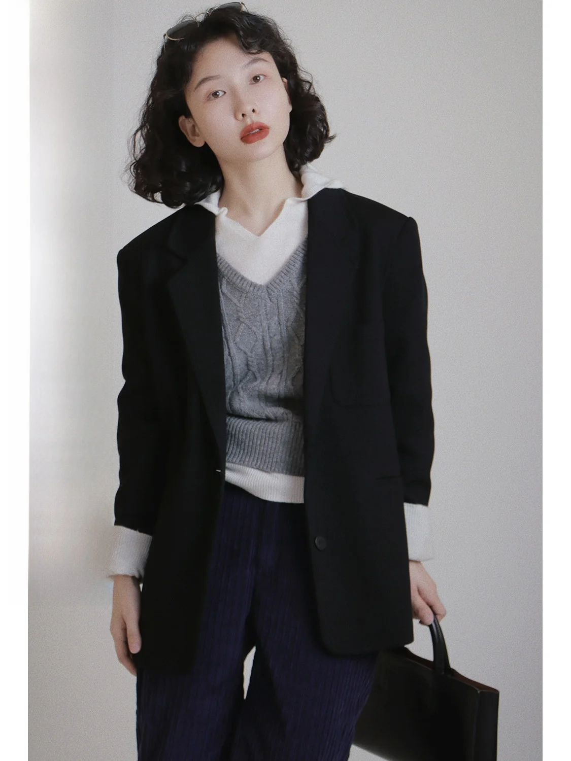 

Костюм-двойка Ele Slim Fit для женщин: осенний деловой комплект с длинной прямой юбкой, модный повседневный наряд для работы