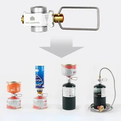 Outdoor Camping Stove Tank Gas Refill Adapter MAPP/Isobutane/Butane Mutual Charge Gas Adapter Gas Spray Refill Filling Adapter