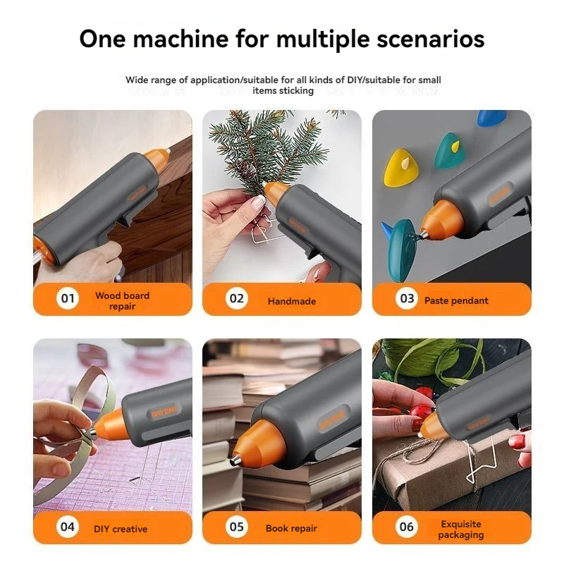 20W Home Grade Hot Melt Glue Gun DIY Hot Melt Gun 180℃ Household Handmade Small Glue Gun Electric Repair Tools With Glue Stick