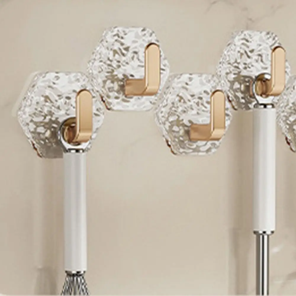 10pcs Creative Transparent Wall hanging Hook Wall Mounted Self Adhesive Storage Rack Waterproof Punch-Free Key Hooks Bag