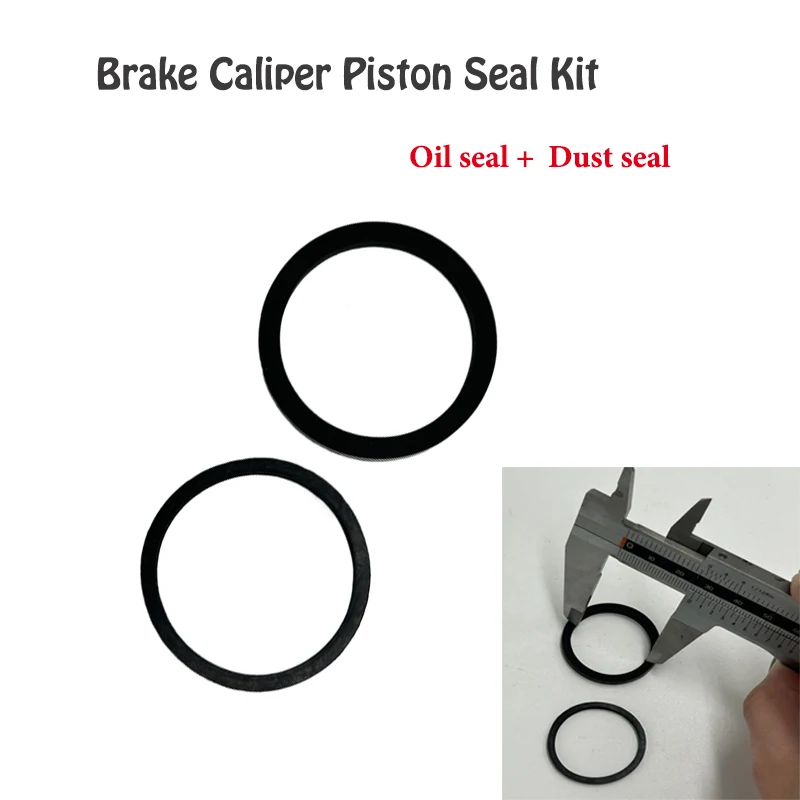 Brake Caliper Cylinder Seal Kit Rectangular Oil Dust Seal High Temperature Resistant Leakproof Replacement Parts -2pcs/10pcs