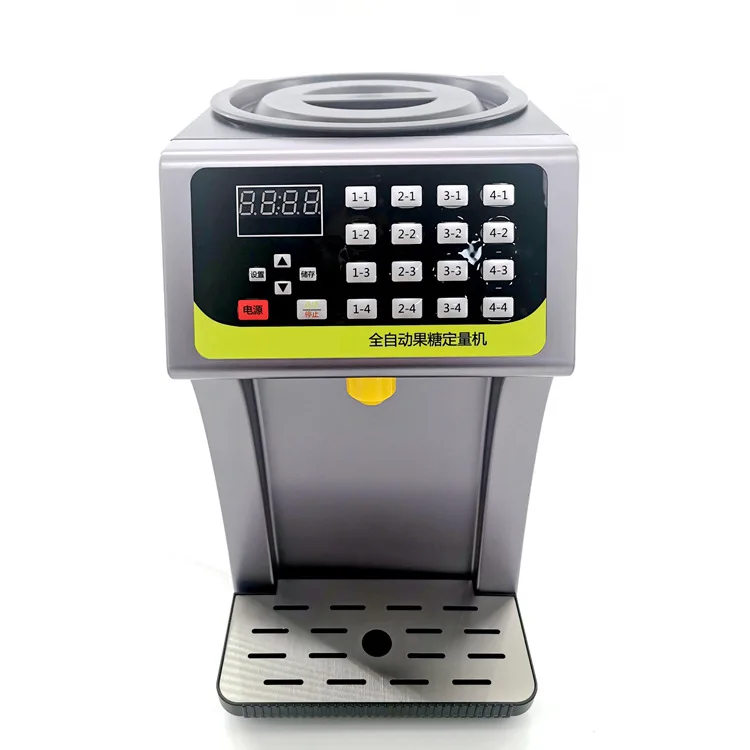 Fructose Quantifier Commercial Milk Tea Shop Equipment Automatic Fructose Machine 16 Key Quantifier