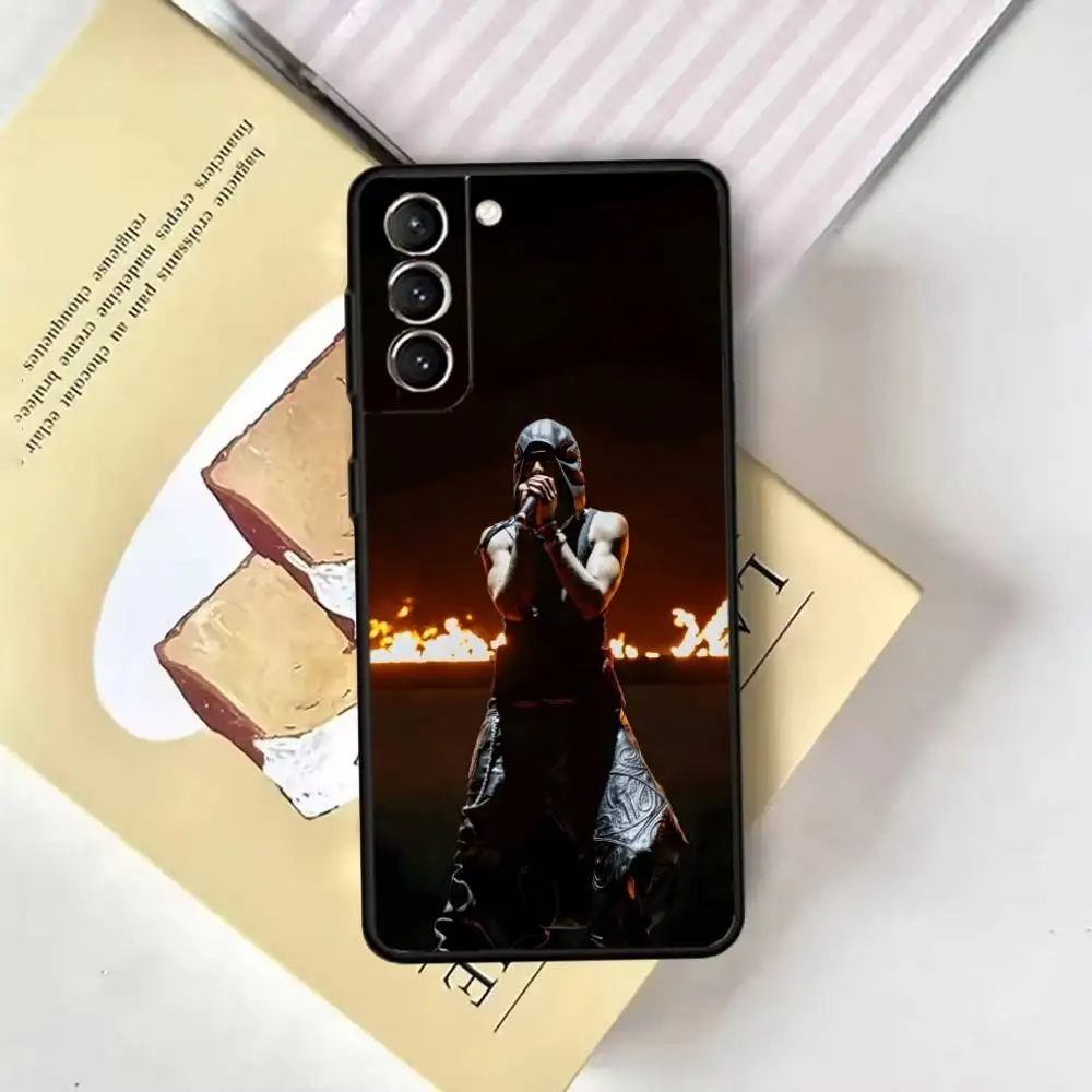 เพลย์บอย คาร์ติ แร็ปเปอร์เคสโทรศัพท์สำหรับซัมซุง กาแล็คซี่ เอ 13,21 เอส,22,31,32,52,53,71,72,73,ปกสีดำนุ่ม
