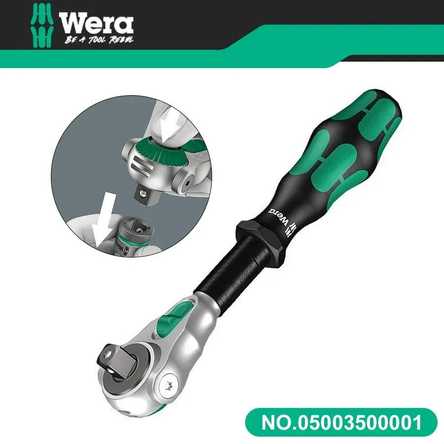 

Genuine WERA 05003500001 Zyklop 8000 A 1/4'' Drive Ratchet Wrench 152mm 05003500001 torque wrench Building Tools