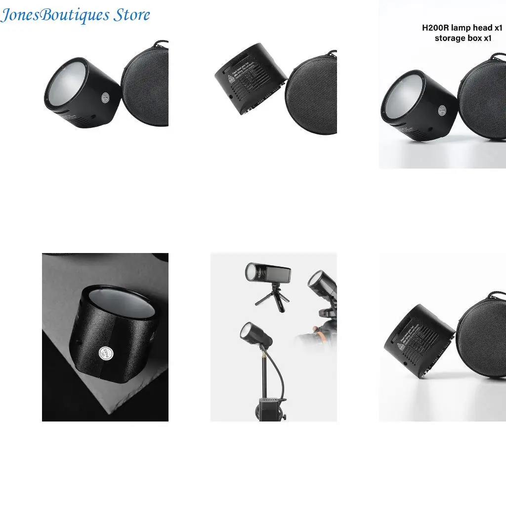 

For H200R Rings Flash Head for AD200 Flash Monolight with Modeling Lamp Spirals W8KE