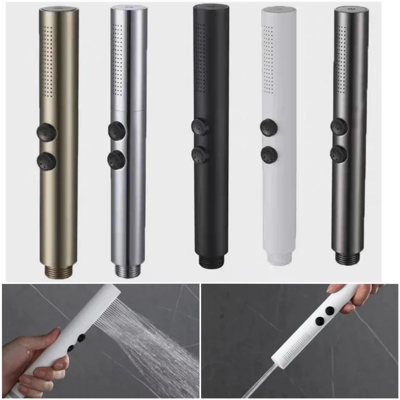 

Brass Handheld Shower Head Bathroom Accessories Two Function High Pressure Water Saving Bath Hand Shower Multiple Colors