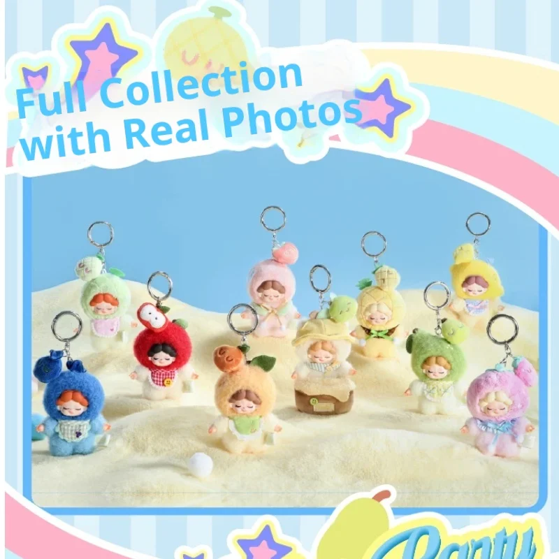 

DODOSUGAR Soft Plush Toy Wendy Fruit Party Mini Blind Box Cute Plushy Figure Bag Keychain Purse Accessory Gift for Anime Fans