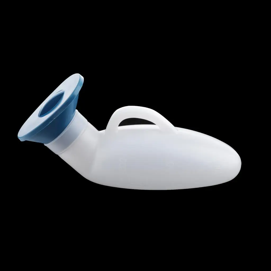 

Plastic Male Urinal Bottle with Lid 800ML Adult Emergency Toilet Pouch for Car Bedridden Elderly Hospital Home Use
