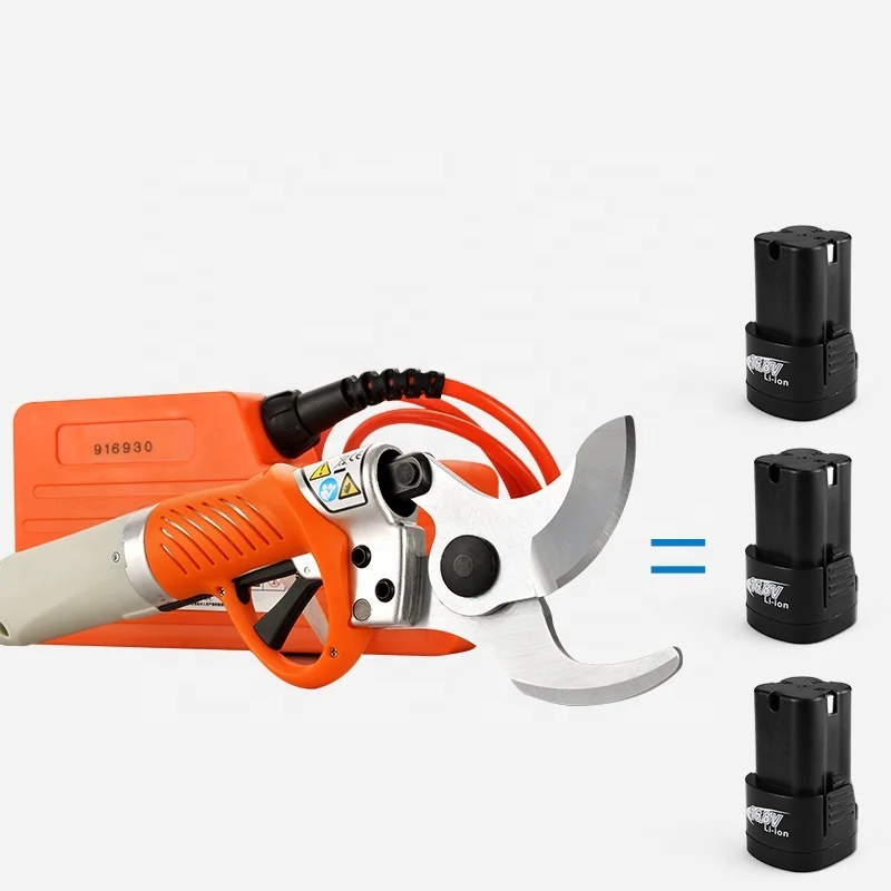 36V electric pruning shears with backpack extension rod 4Ah lithium battery 45mm cutting diameter