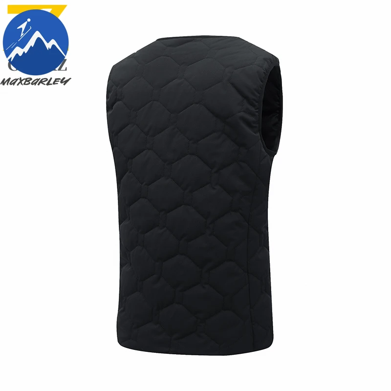 35 منطقة التدفئة سترة رجالي USB الحرارية سترة برقبة على شكل v الذكية التدفئة سترة في الهواء الطلق الشتاء الباردة واقية سميكة أكمام معطف المشي لمسافات طويلة