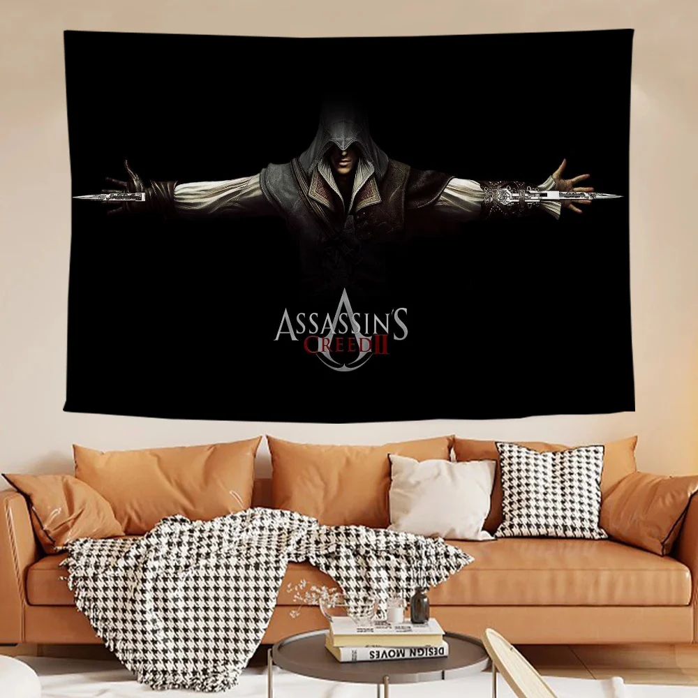 Home Decoration Assassins Creed Tapestry on the Wall Decor Room Decorations for Bedroom Tapestries Tapries Wall Decorating Cloth