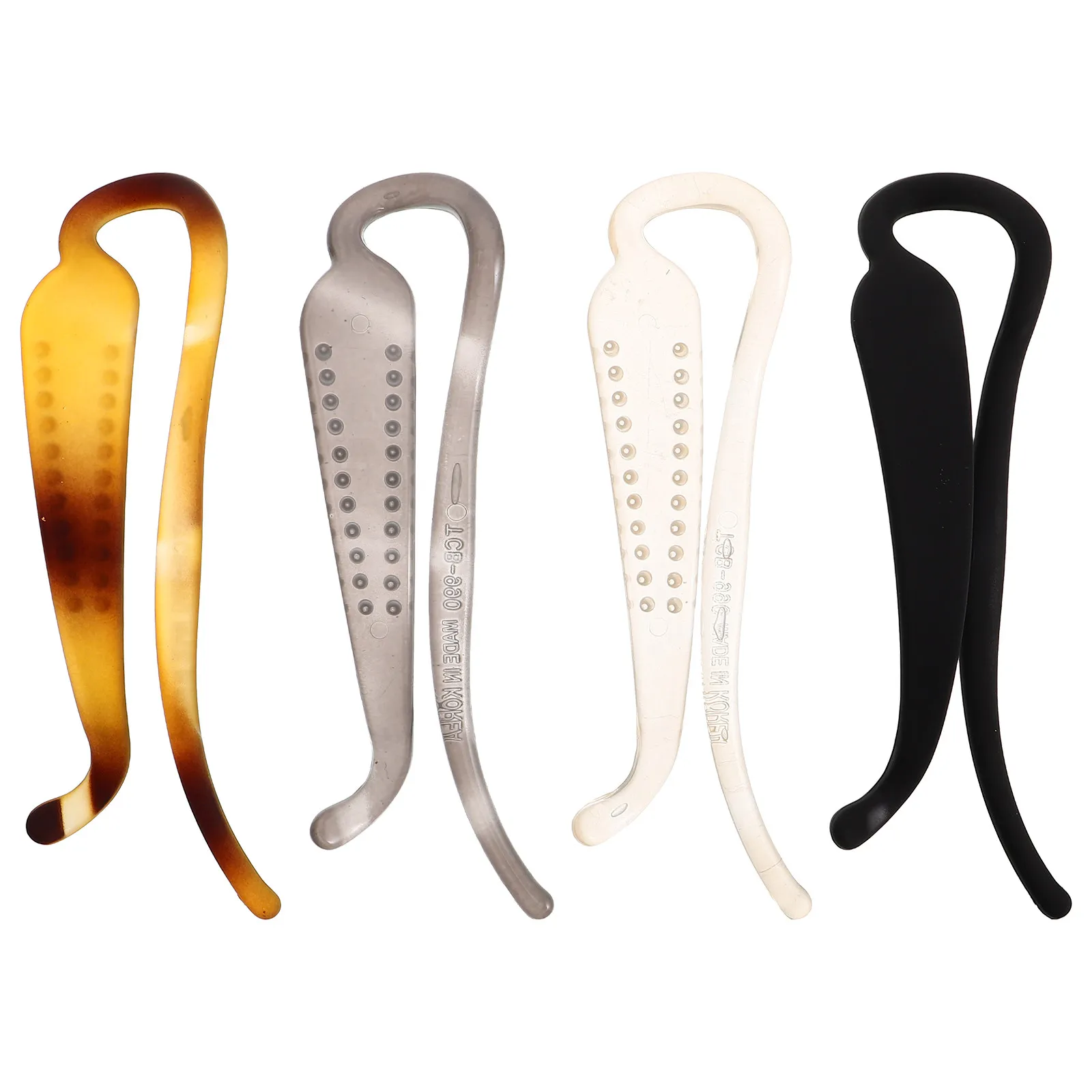 

Набор из 4 матовых заколок для волос для женщин: легкие заколки-твисты, держатели для высоких хвостов, зажимы-пряжки, аксессуары для укладки густых и вьющихся волос