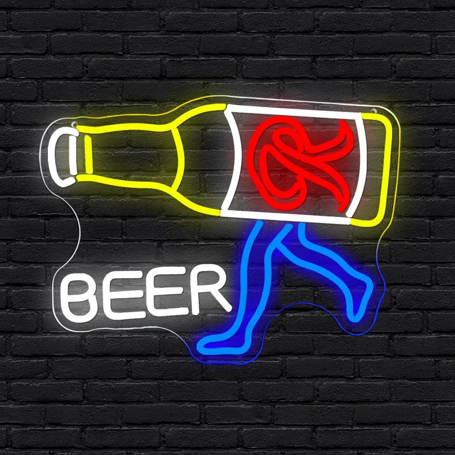 

Beer Neon Sign Dimmable LED Beer Bar Neon Light for Man Cave Bar Pub Beer Nightclub Wall Art Decor Gifts Business Bar Signs