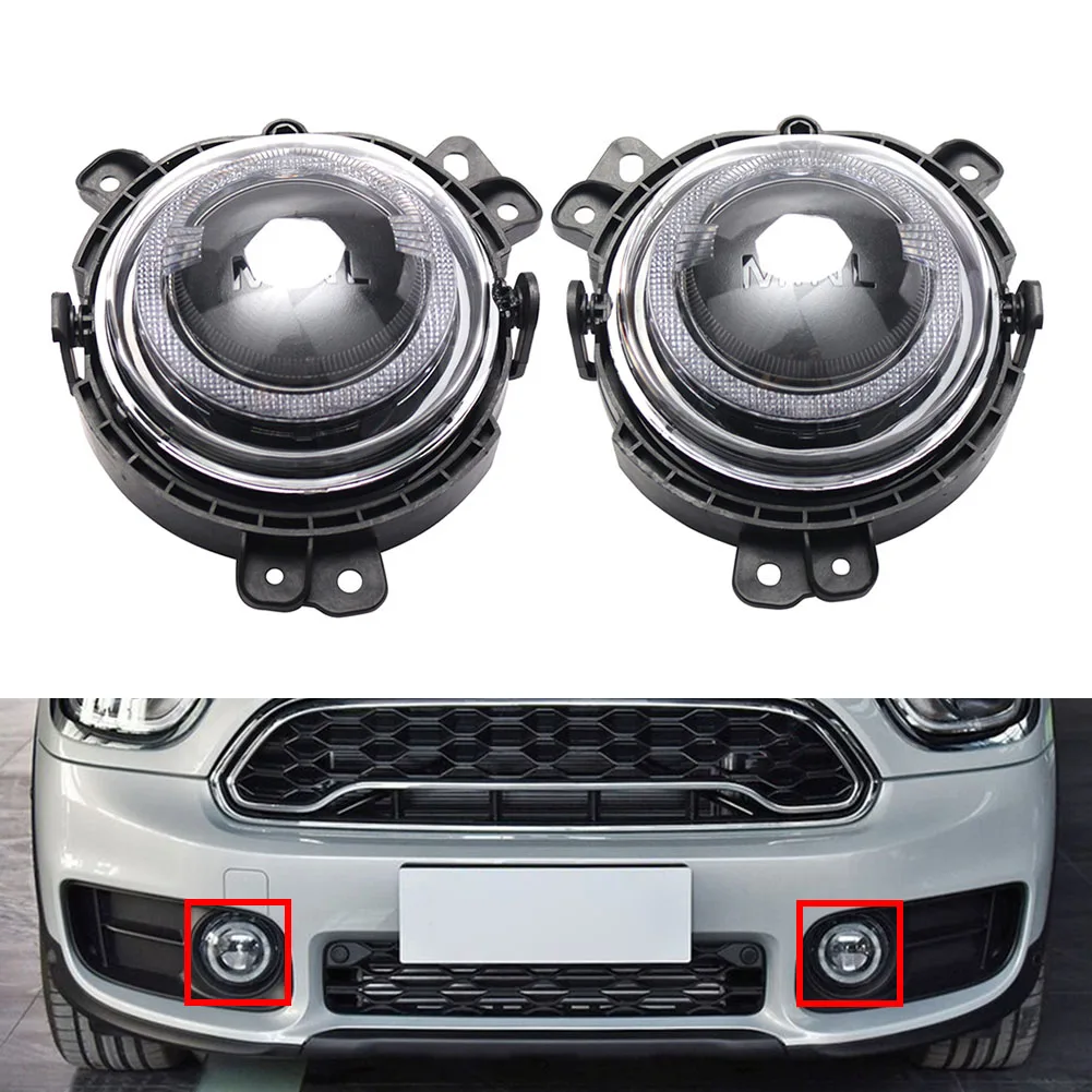 2x Car Fog Light Lamp Replacement 63177497773 7497773 63177497774 For BMW Mini Cooper F56 F60 Countryman 2016-2020