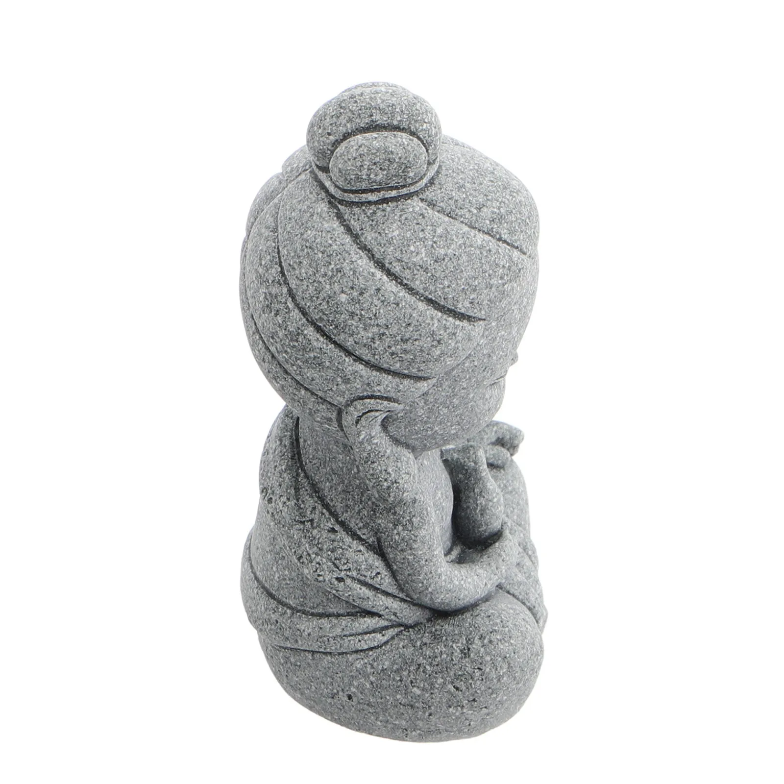 Mini Guan Yin Buddha Sandstone Spiritual Statue Outdoor Zen Garden Meditation Feng Shui Home Decor Ornament Garden Decor