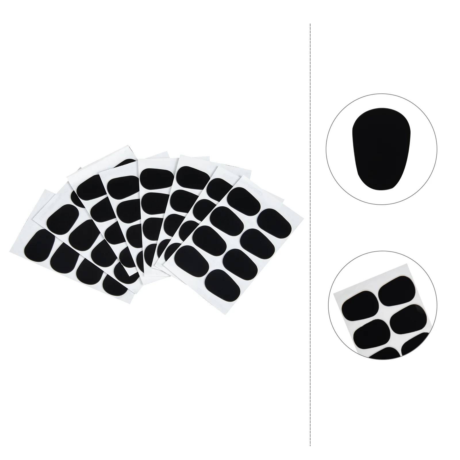 64 Pcs Bass Guitar Accessories Saxophone Tooth Pad Clarinet Mouthpiece Adhesive Dental Stickers Patches Rubber Alto