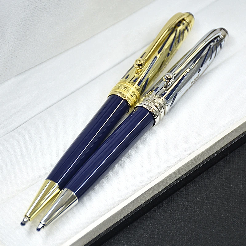 Special M.k 100 Centenary Origin Collection Ballpoint Pen MB Rollerball Pen 163 Blue Resin Office Writing Fountain Pen 1924/2024