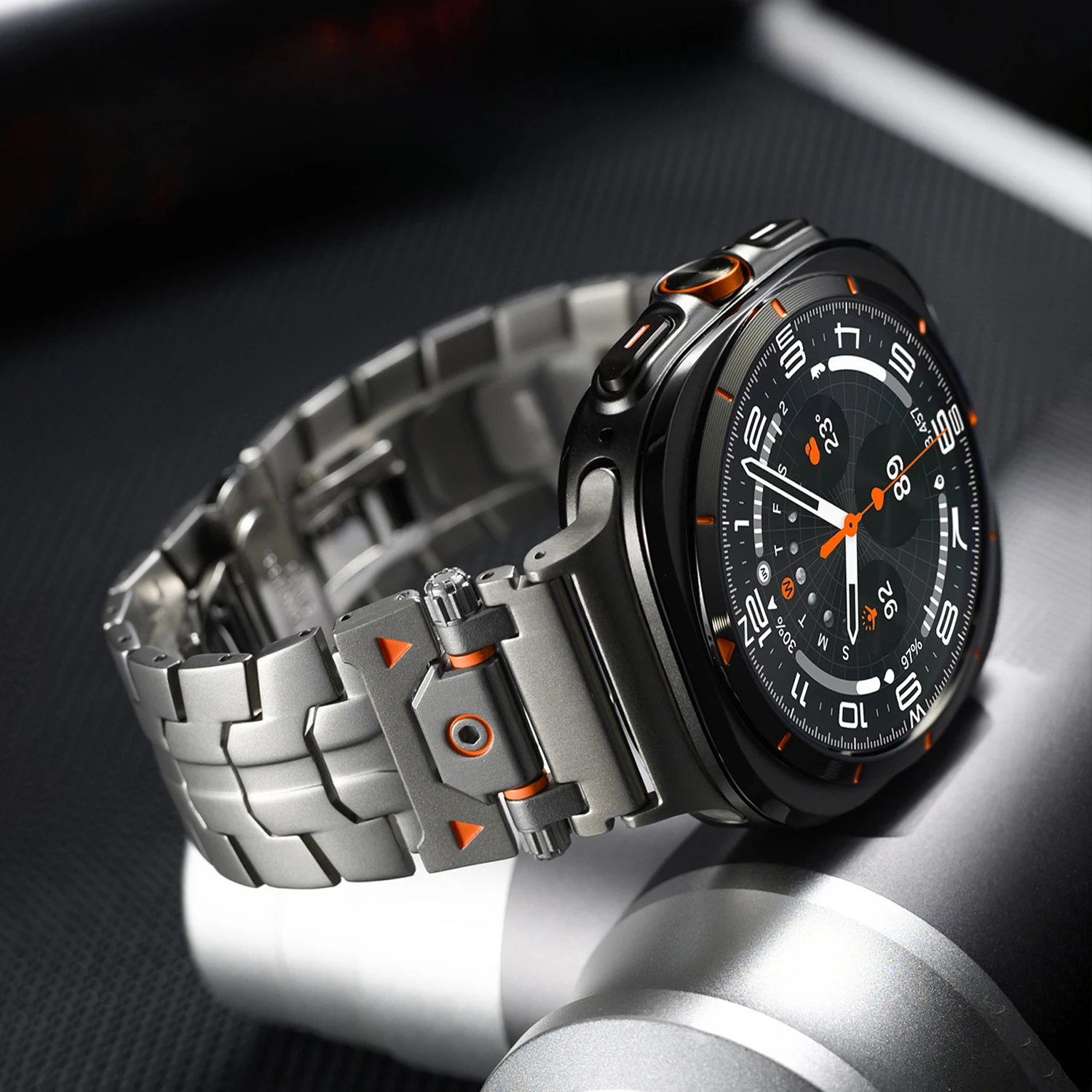 Металлический ремешок из нержавеющей стали для Samsung Galaxy Watch Ultra 47 мм, прочный браслет с пряжкой-бабочкой, аксессуары для Galaxy Watch Ultra