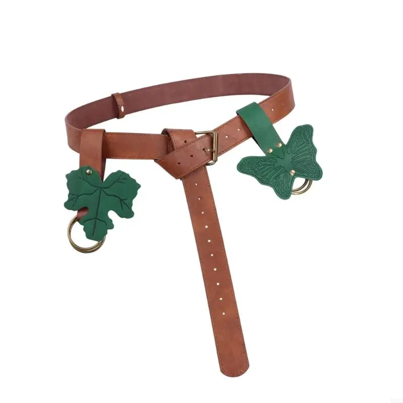 2025 뉴 르네상스 액세서리 중세 가죽 벨트 스커트 하이킹 할로윈 의상